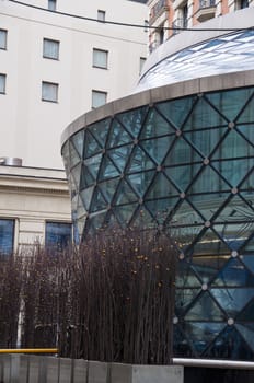 The modern business center in city Moscow