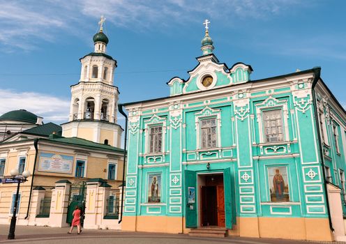 Pokrovskaya Church on the main street of Kazan, Ulitsa Baumana.