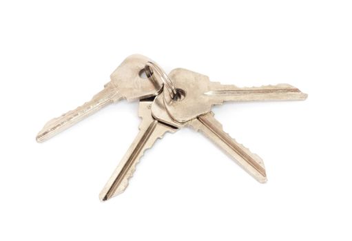 keys on a white background 