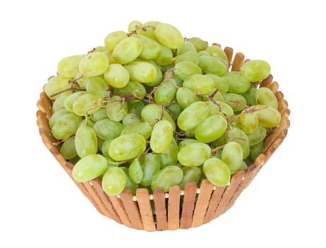 green grapes in a basket