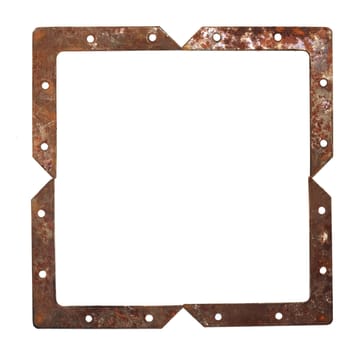 frame of rusty metal