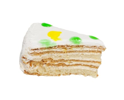 cake on a white background