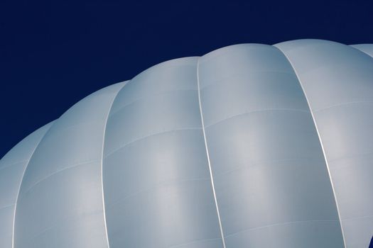 inflated hot-air ballon over the sky