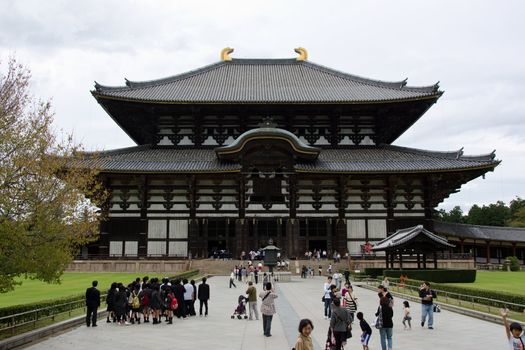 Great Buddha Hall, daibutsuden, of the Todai-ji buddhist temple in Nara, Japan