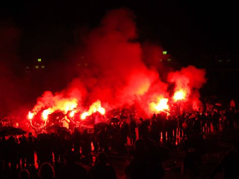 The Cavalcade of Magi is a typical parade in Spanish cities, January 5