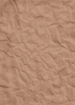 brown crumpled background, for grunge style texture usage. carefully scanned.