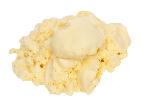 Butter isolated on white with clipping path 
