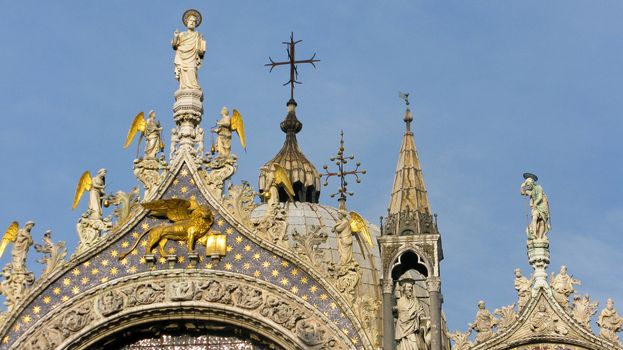 Details of the Basilica San Marco, Venice, Italy 