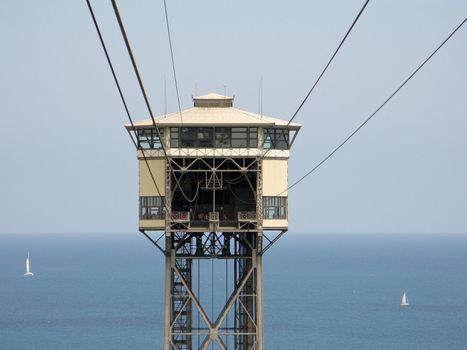 Port Vell Aerial Tramway station in Barcelona