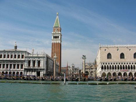 seaview of Piazza San Marco and The Doge's Palace, Venice, Italy 