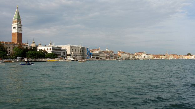 Cityscape of venice with the Piazza San Marco and The Doge's Palace