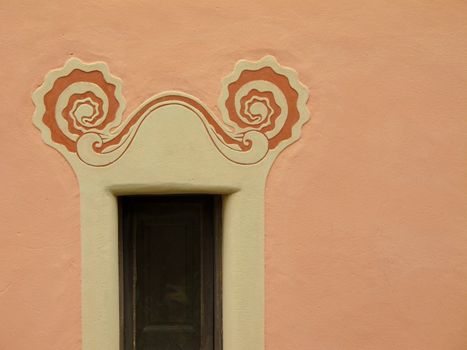 detail of a window of the house of antoni gaudi