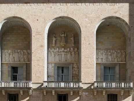 Portal of the benedictine abbey Santa Maria de Montserrat