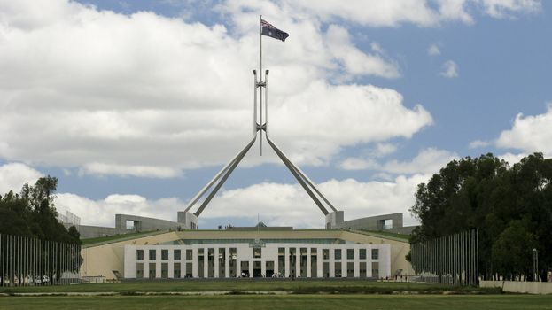 Australian Parliament Building for the Federal Government in Canberra 