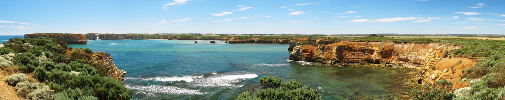 panorama of the south coast of australia