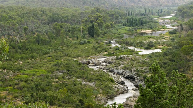 river in the alpine national park of australia wild landscape