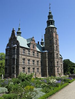 Rosenborg castle in copenhagen, a famous tourist attaction