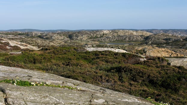 typical swedish landscape around lysekil on the westcoast of sweden