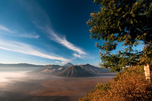 Gunung Bromo Volcano on Java Island in Indonesia