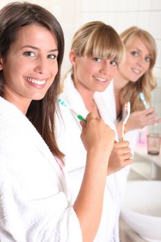 Women in the bathroom