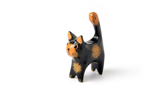 Ornamental wooden cat