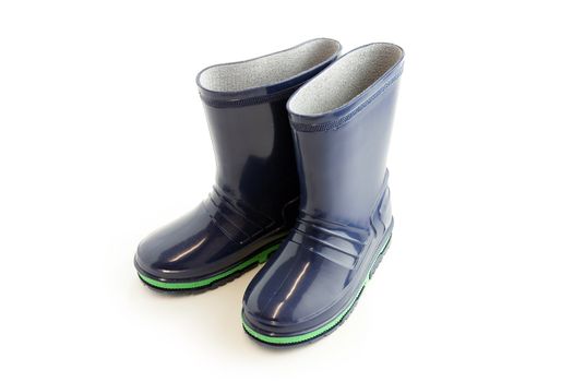 Blue wellingtons