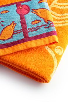 Neatly folder beach towels