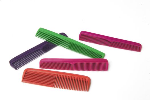 Colorful hair combs