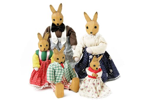 Toy rabbit family