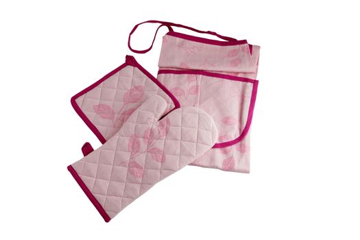Oven glove and apron set