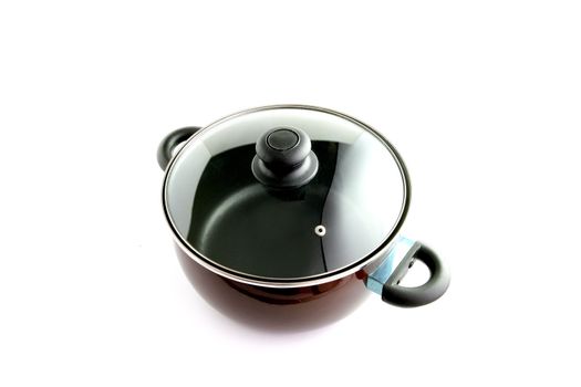 Large pan with glass lid
