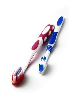 His and hers toothbrushes