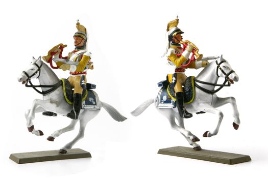 Two cavalier figurines