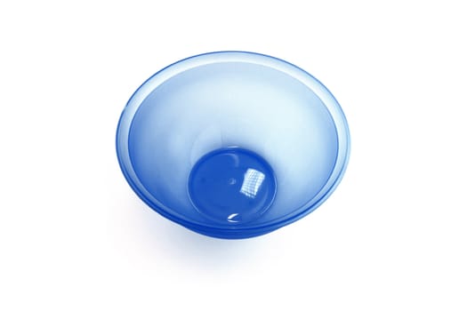 Blue glass bowl