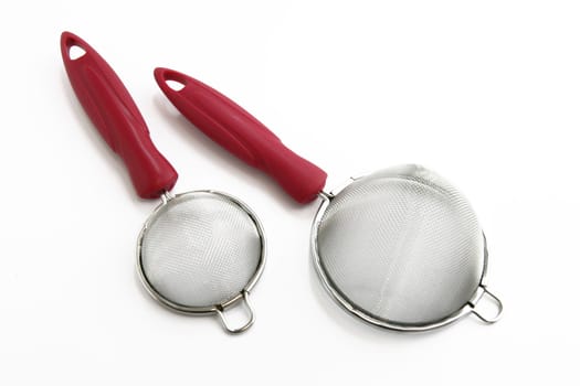 Two kitchen sieves