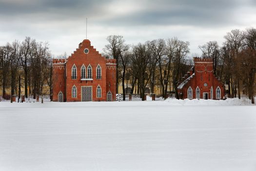 Admiralty pavilion in Catherine park, Tsarskoe Selo, Russia