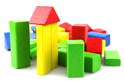 Wooden building blocks