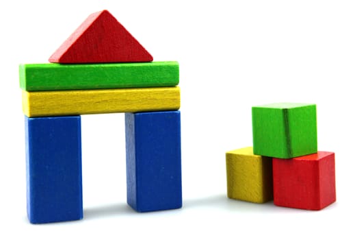 Wooden building blocks