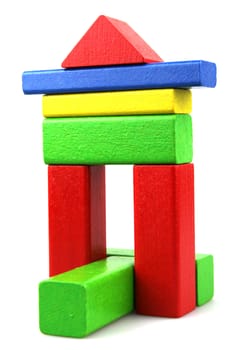 Wooden building blocks