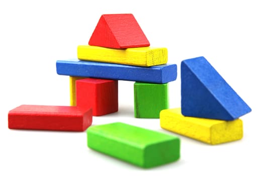 Wooden building blocks