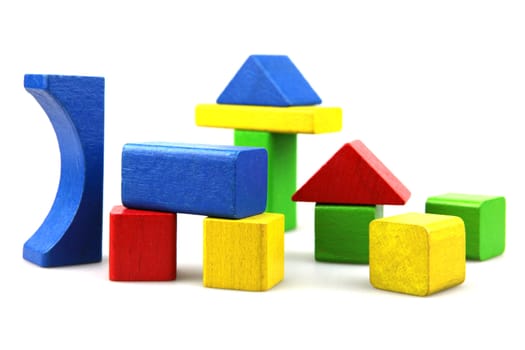 Wooden building blocks