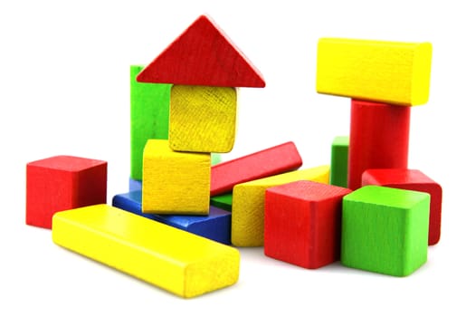 Wooden building blocks