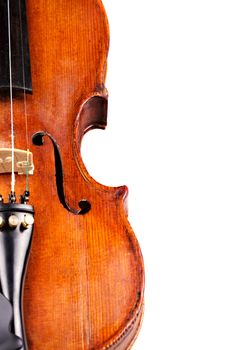 Violin isolated on white