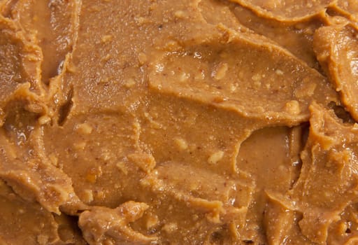 Picture of a spreaded heap of peanut butter