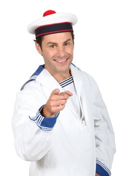 Man in a sailor costume