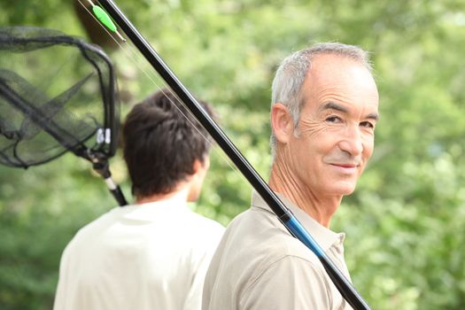 Men going fishing