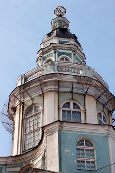 Vertical view of Kunstkamera museum in st. Peterburg, Russia
