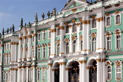 Winter Palace on Palace Square in St. Petersburg, Russia