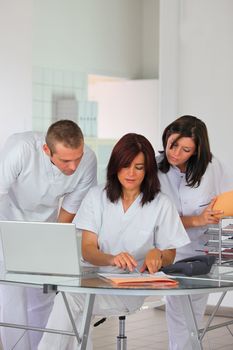 Reception at a private clinic