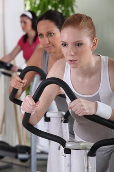 Women at the gym